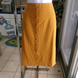 NWOT NYCC MUSTARD YELLOW STRAIGHT SKIRT M